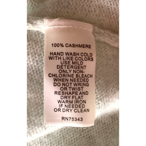 NWT Cynthia Rowley Womens Mint 2-Ply 100% Cashmere Sweater S - Picture 8 of 8